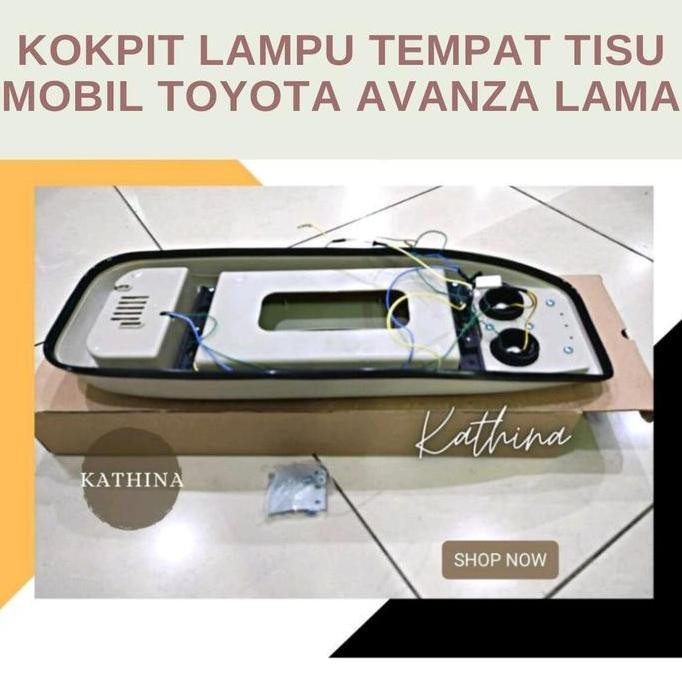 Kokpit Lampu Plafon Tempat Tisu Mobil Toyota Avanza Lama Cream