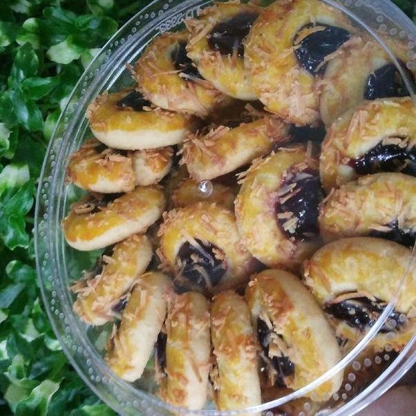 

Kue Kering Thumbprint Topping Blueberry Toples Gram Cookies