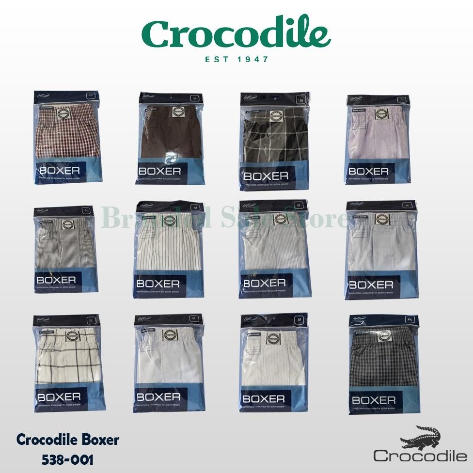 Celana Dalam Crocodile Boxer , Celana Boxer Kain Motif Original Crocodile
