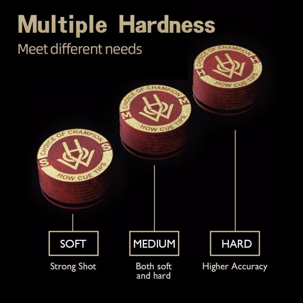 GB29 rg-4 How Titan Master Cue Tip Gen 5 Billiard Biliar Soft Medium Hard Tip Billiard Original Orig