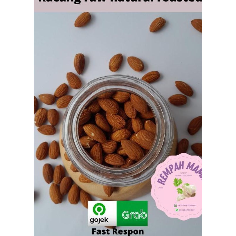 

Kacang Almond Panggang Utuh Gram Roasted Whole Almond