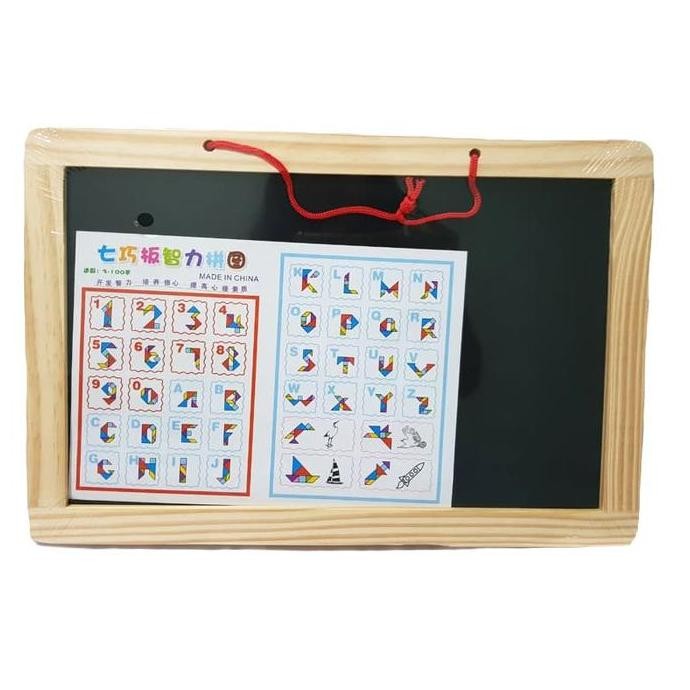 

Papan Tulis Impor 3 In 1 Plus Puzzle Tangram