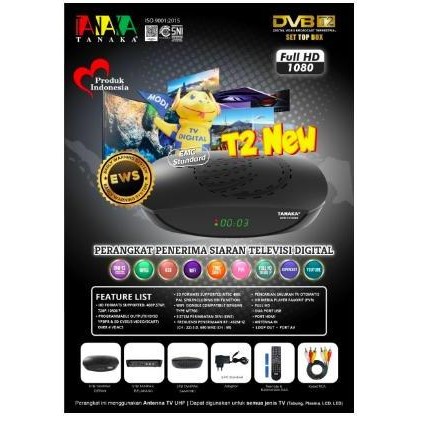 Tanaka AAA Set Top Box STB DVB T2 Penerima Siaran Digital
