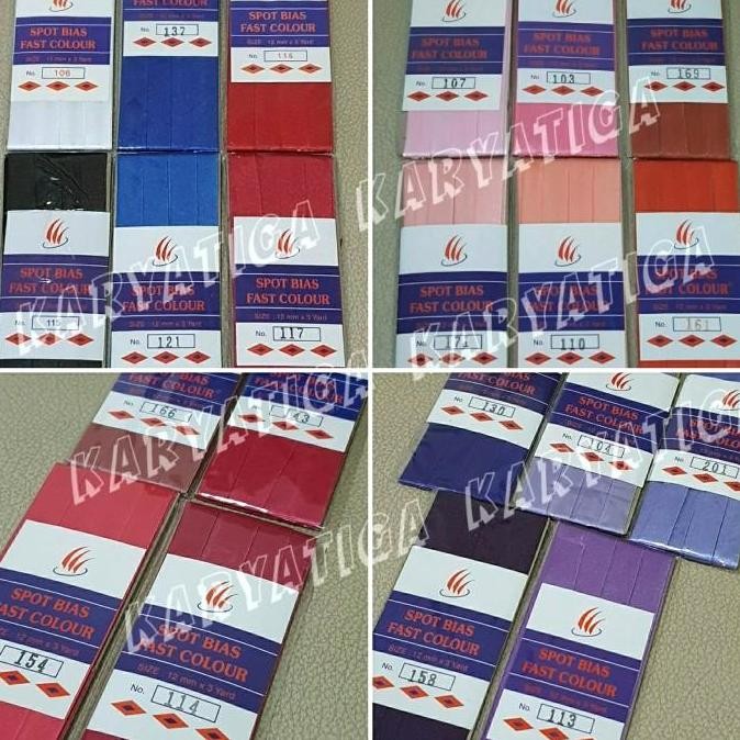 

] Bisban Satin Polos Lebar 1.2 Cm Panjang 3 Yard - Part 1