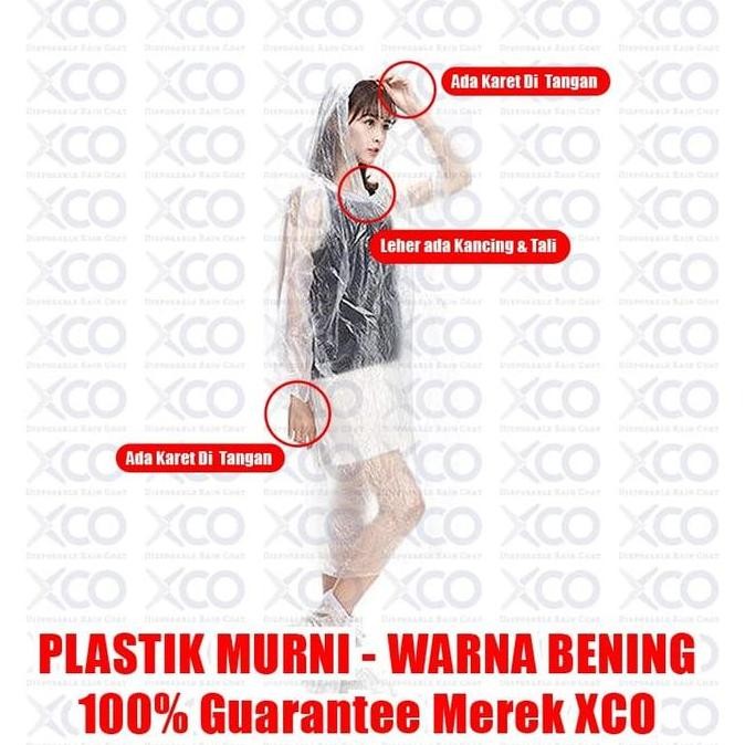jas hujan plastik xco - jas hujan plastik murni - jas hujan plastik