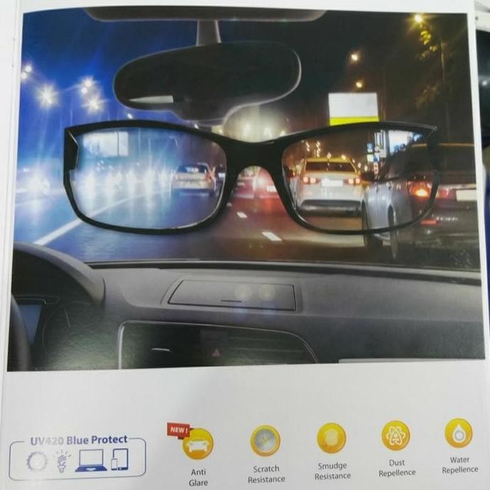 Lensa Kacamata Fsv Ilt Nikkei 1.56 Drive Steel Blueray Original