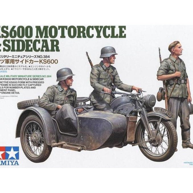 Tamiya 35384 1/35 KS600 Motorcycle & sidecar