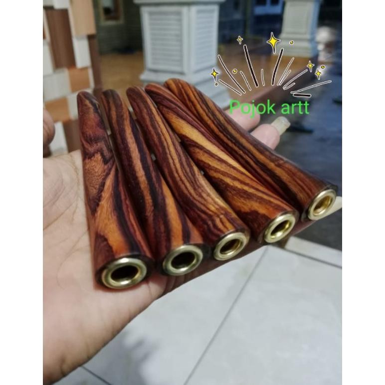 Bisa Cod Sedotan Once Pipa Kayu Gaharu Zebra Merah Lengkung Bervariasi ||