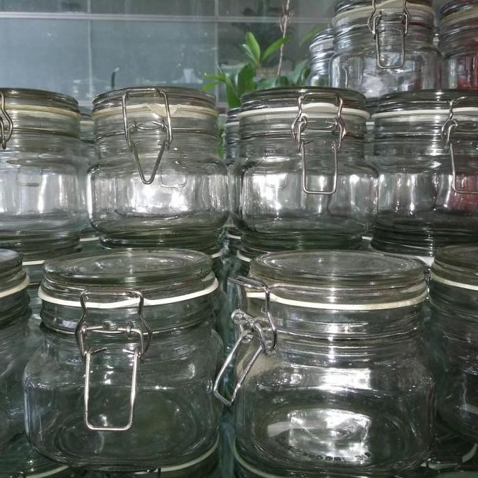 Toples Kaca Hermetico Kedap Udara 500 ml - Toples Gula Kopi