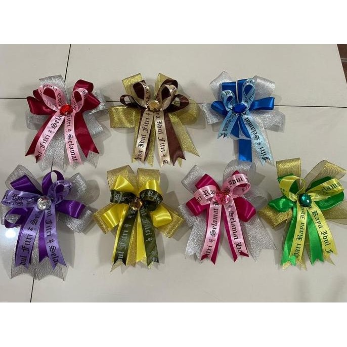 

Pita Hias Siap Pakai Pita selamat hari raya idul fitri ukuran 17 cm