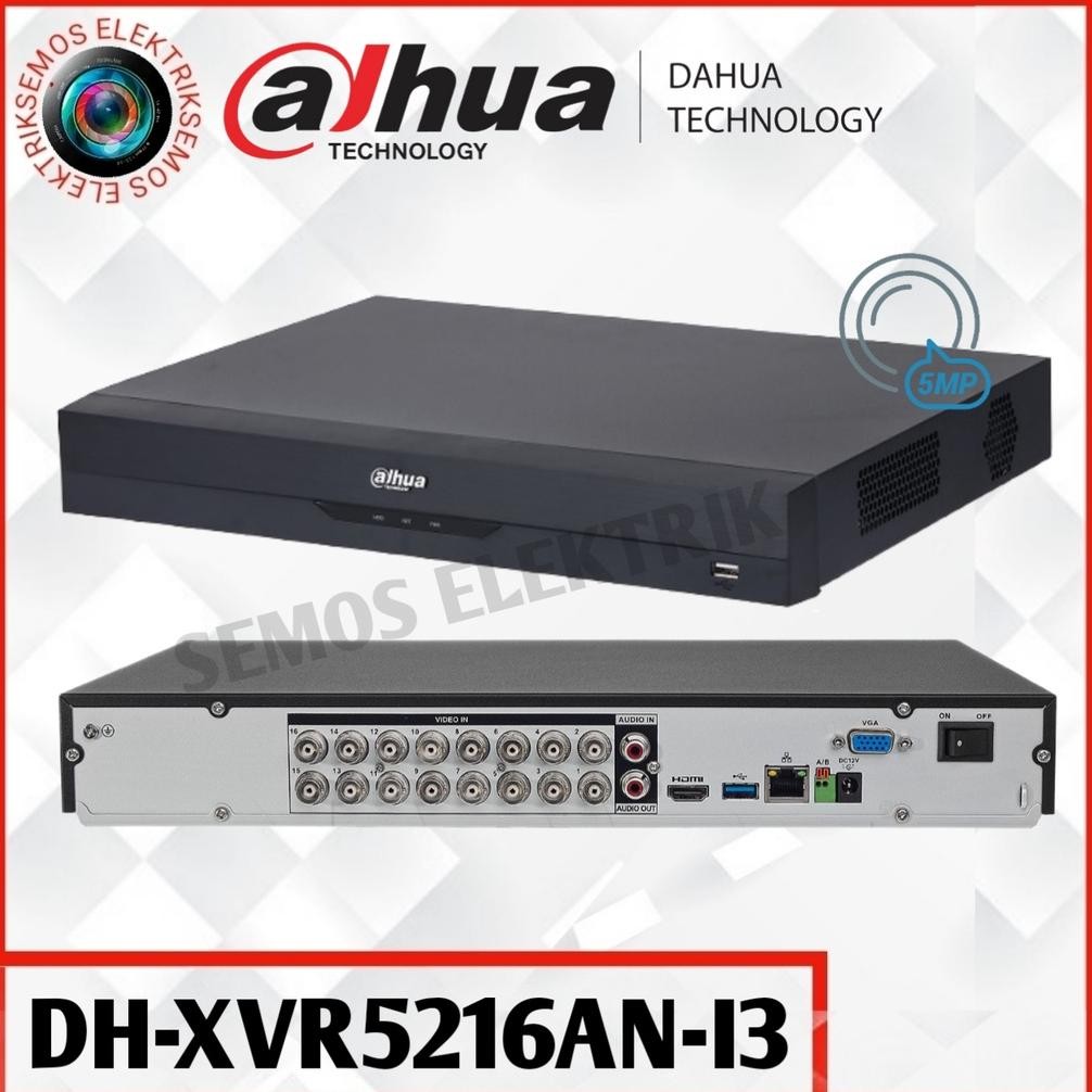 Dahua Xvr5216An-I3 16Ch 5Mp Wizsense Dvr 16 Channel Support 2 Hdd
