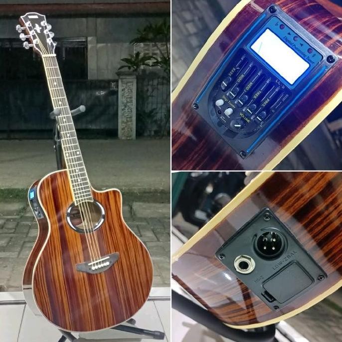 Gitar Yamaha apx500ii akustik elektrik tuner custom hight quality NS