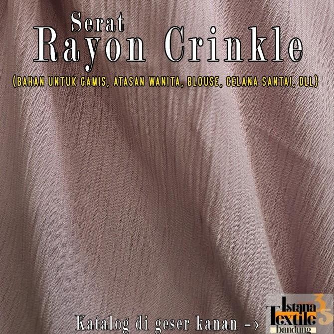 1/2 meter katun Rayon Crinkle Krinkle #Premium