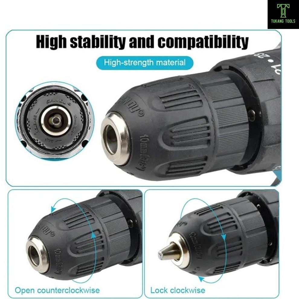 tru-63 IK69 MAKITA 88vf Mesin bor 2baterai cas 10mm bor listrik murah bor tangan baterai besi tembok