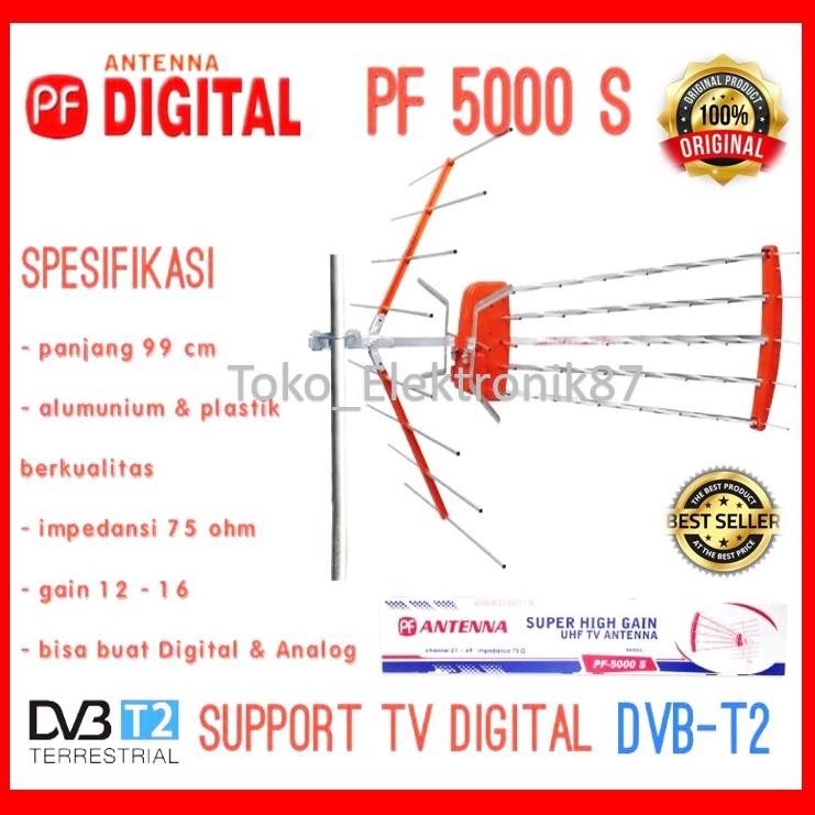 Antena Tv Digital Pf5000S Indoor Outdoor Goceng Mandra