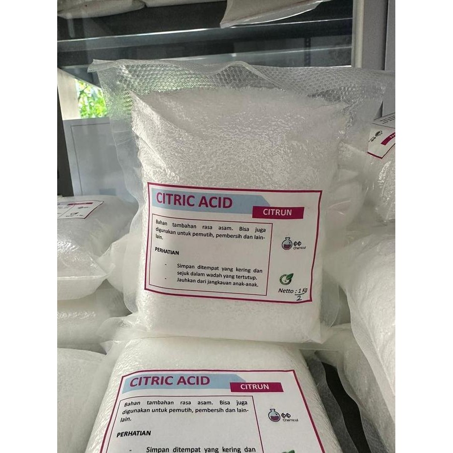

Citric Acid / Citrun - Food Grade / Biang Sitrun Kemasan 500 gr, 1 kg