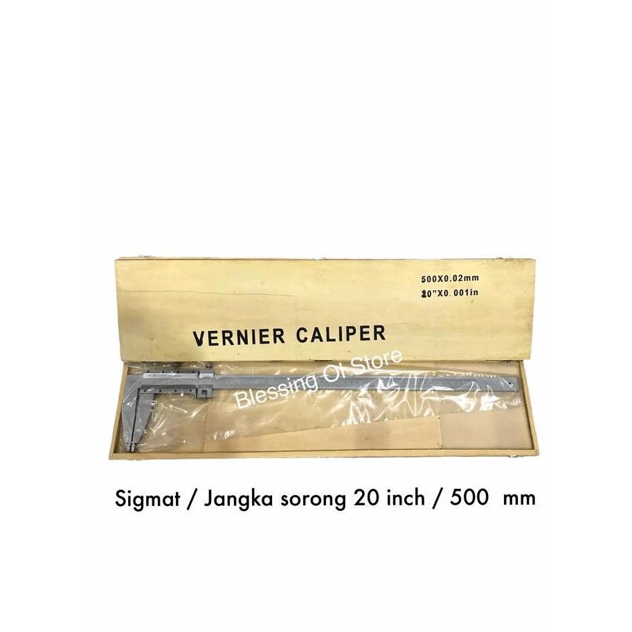 Berkualitas Jangka Sorong 20 Inch Caliper Toki / Sigmat / Vernier Caliper 20 Inch New