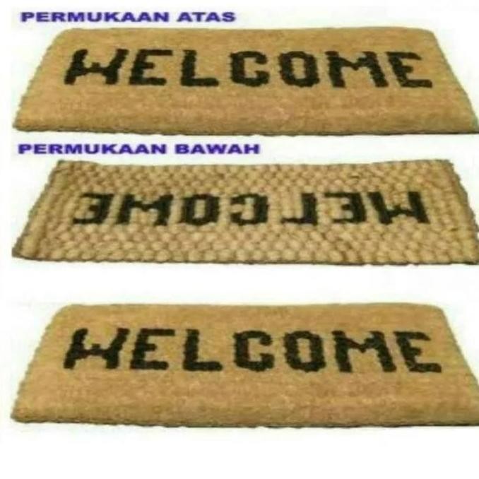 Keset Sabut Kelapa Keset Ijuk Keset Sabut Welcome Keset Sabut Besar Ke