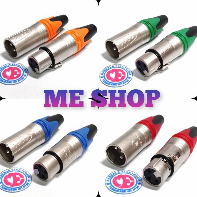 TERBARU - jack xrl canon mele jack mic canon famale harga sepasang
