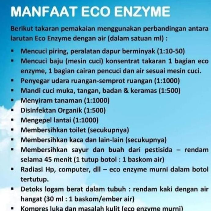 

Eco Enzym 1000ml