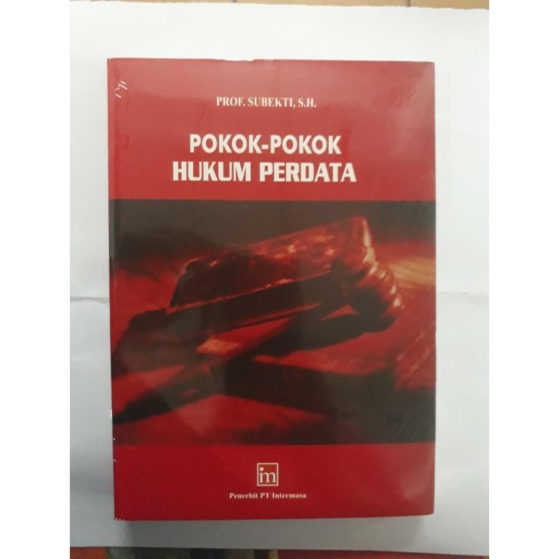 

SBID POKOK POKOK HUKUM PERDATA BY SUBEKTI