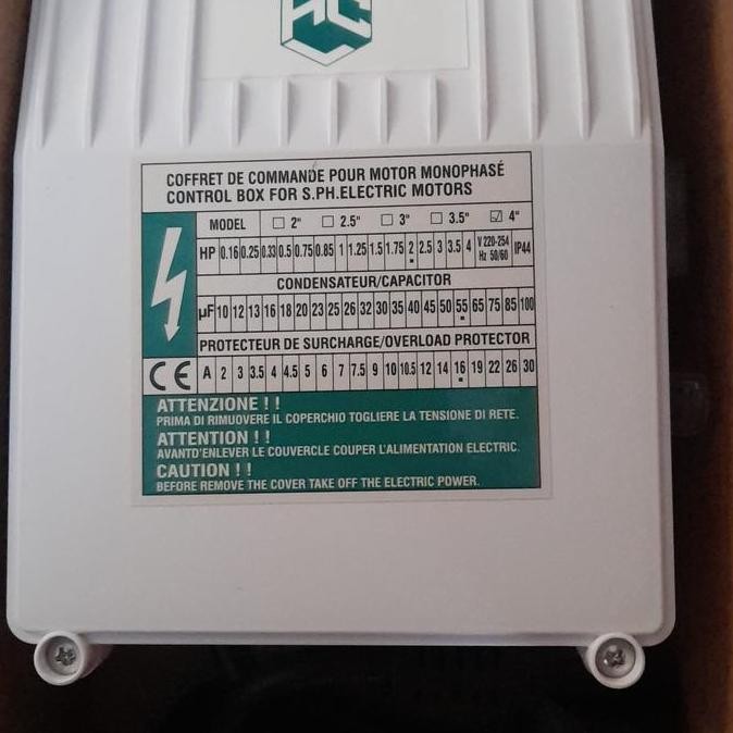 TERMURAH - Control box hcl 2 hp 1 phase