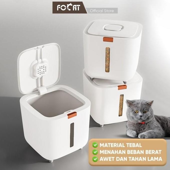 

Focat TP Tempat Penyimpanan Makanan Hewan E03/E04 Cat Storage Dispenser SS