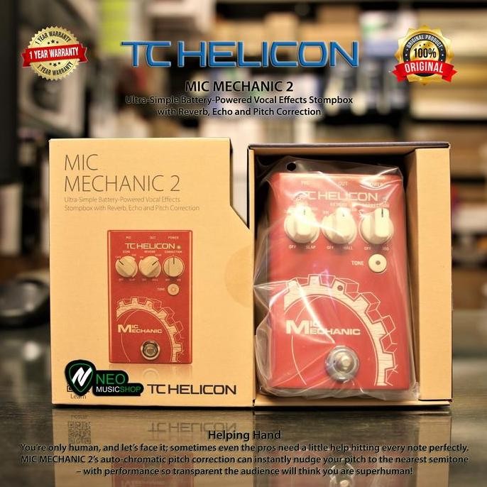 Tc Helicon Mic Mechanic 2 Vocal Effects Stompbox Original