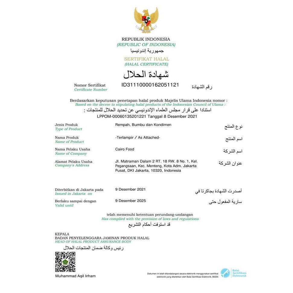 

Bumbu Italian Seasoning - Cairo Food 100 Gr