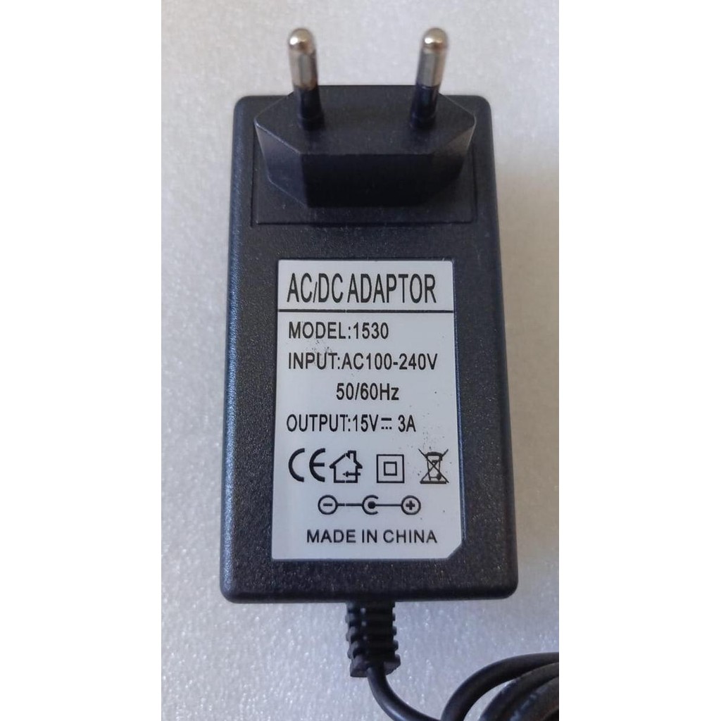AC/DC ADAPTOR 15V 3A MODEL : 1530 ASLI