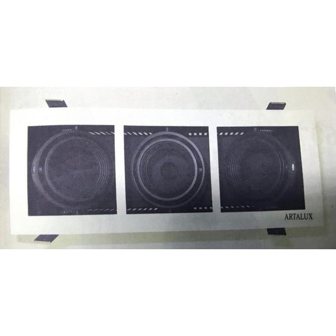 Kap Halogen - Rumah Lampu Halogen - 3 Lampu