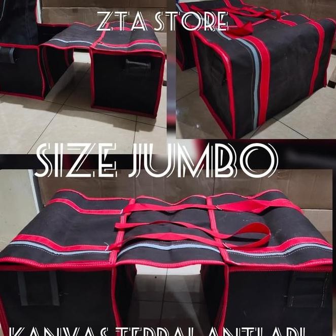 Tas Kurir Jumbo Kanvas Truk _Tas Motor Jumbo_Keranjang Motor Jumbo