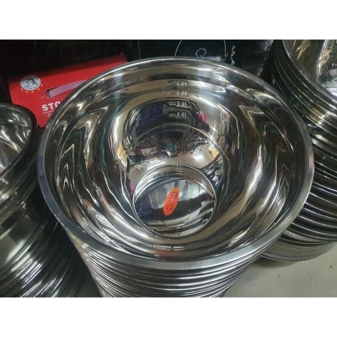 Fujinex Mixing Bowl Stainless 26 Cm Baskom Stainless Mangkok Mangkuk