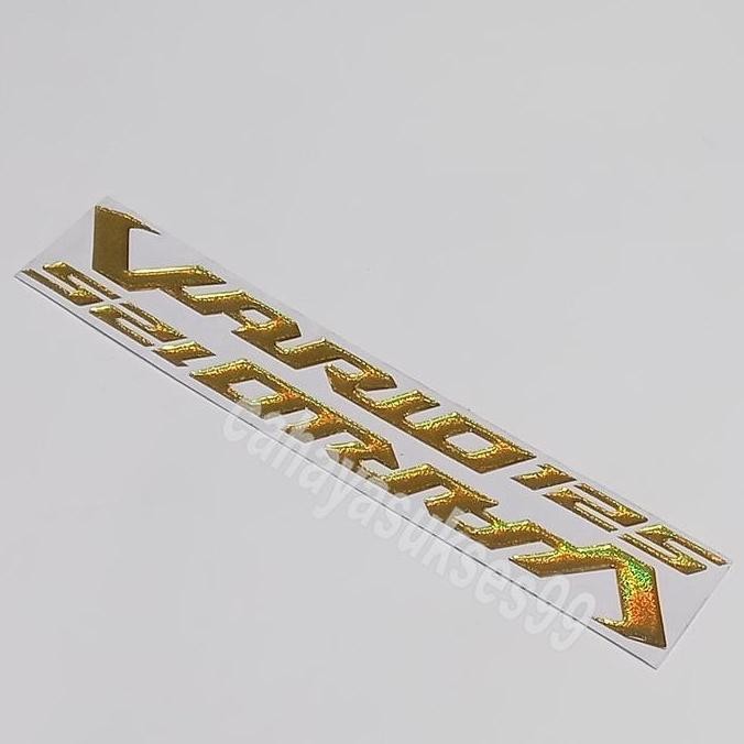 Ready  Sticker Timbul Honda VARIO 125 GOLD Stiker Bulat Merah New