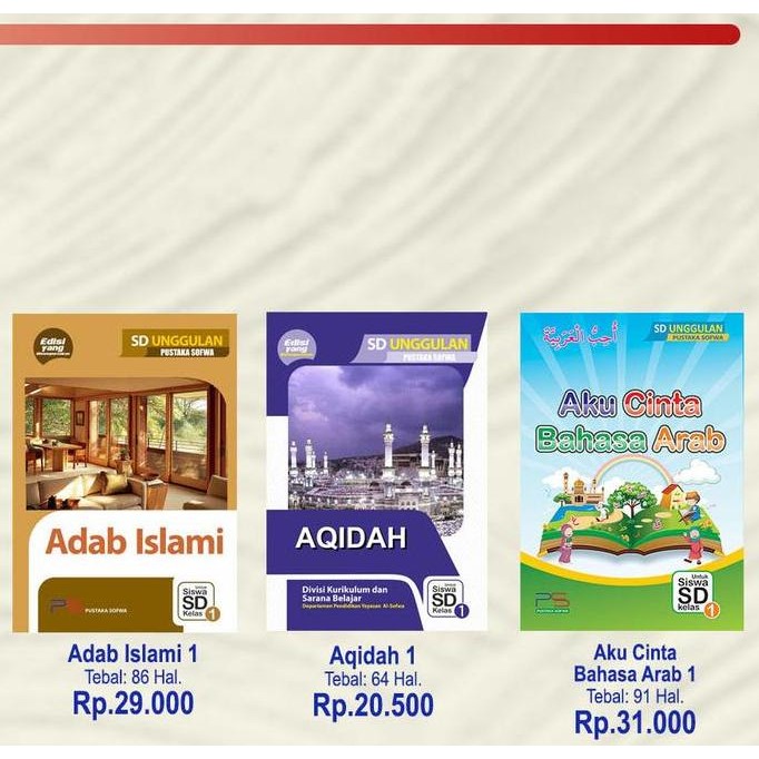 Paket Buku SD Kelas 1 Redy 
