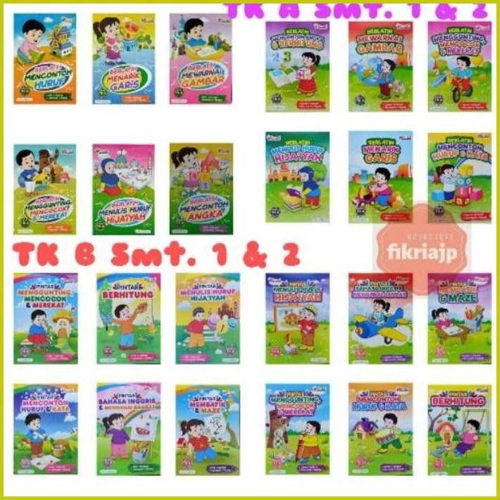 BUKU TK KREASI (KREATIF BERPRESTASI) UNTUK TK A - TK B SEMESTER 1 DAN SEMESTER 2 (PAKET 6 BUKU)