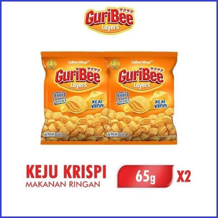 

GURIBEE LAYERS MAKANAN RINGAN KEJU 65 GR X 2 PCS