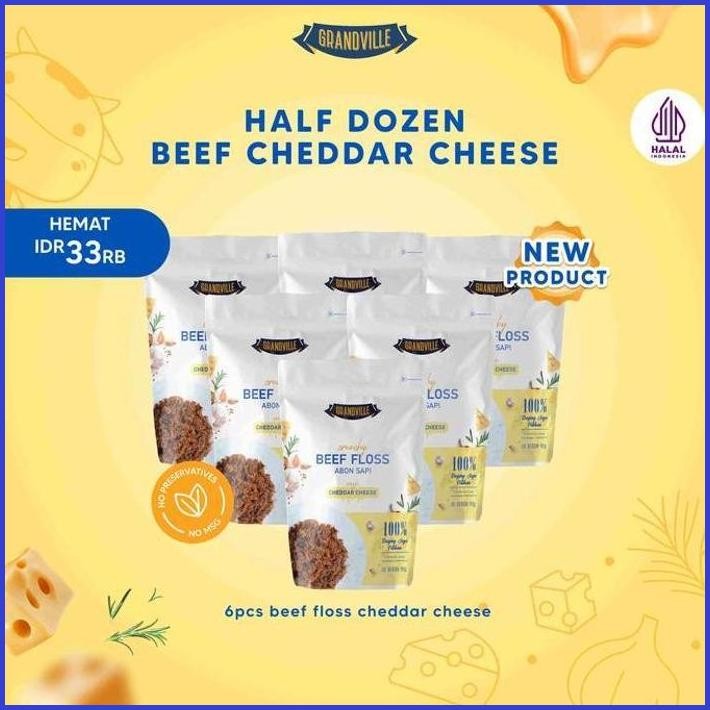 

GRANDVILLE ABON SAPI CHEDDAR CHEESE HALF DOZEN - NON MSG GLUTEN FREE