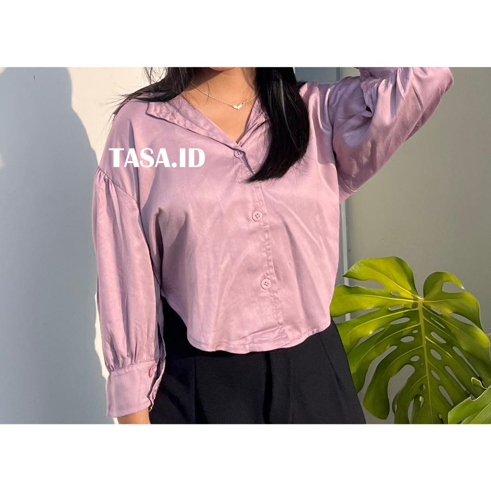 Kuke Tasa.Id | Kemeja Puff Chia | Atasan Wanita Vf-52