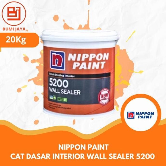 Cat Alkali Nippon Paint Interior 20 kg nippon paint 5200 wall sealer Kuas