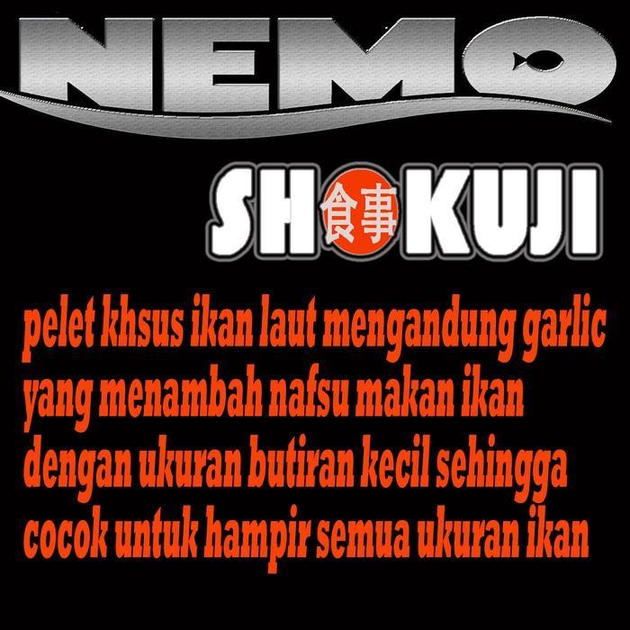 RAS SHOKUJI NEMO PAKAN IKAN AIR LAUT CLOWN FISH DORI IKAN BADUT BLUE TANG YELLOWTANG DOTTYBACK GARRA