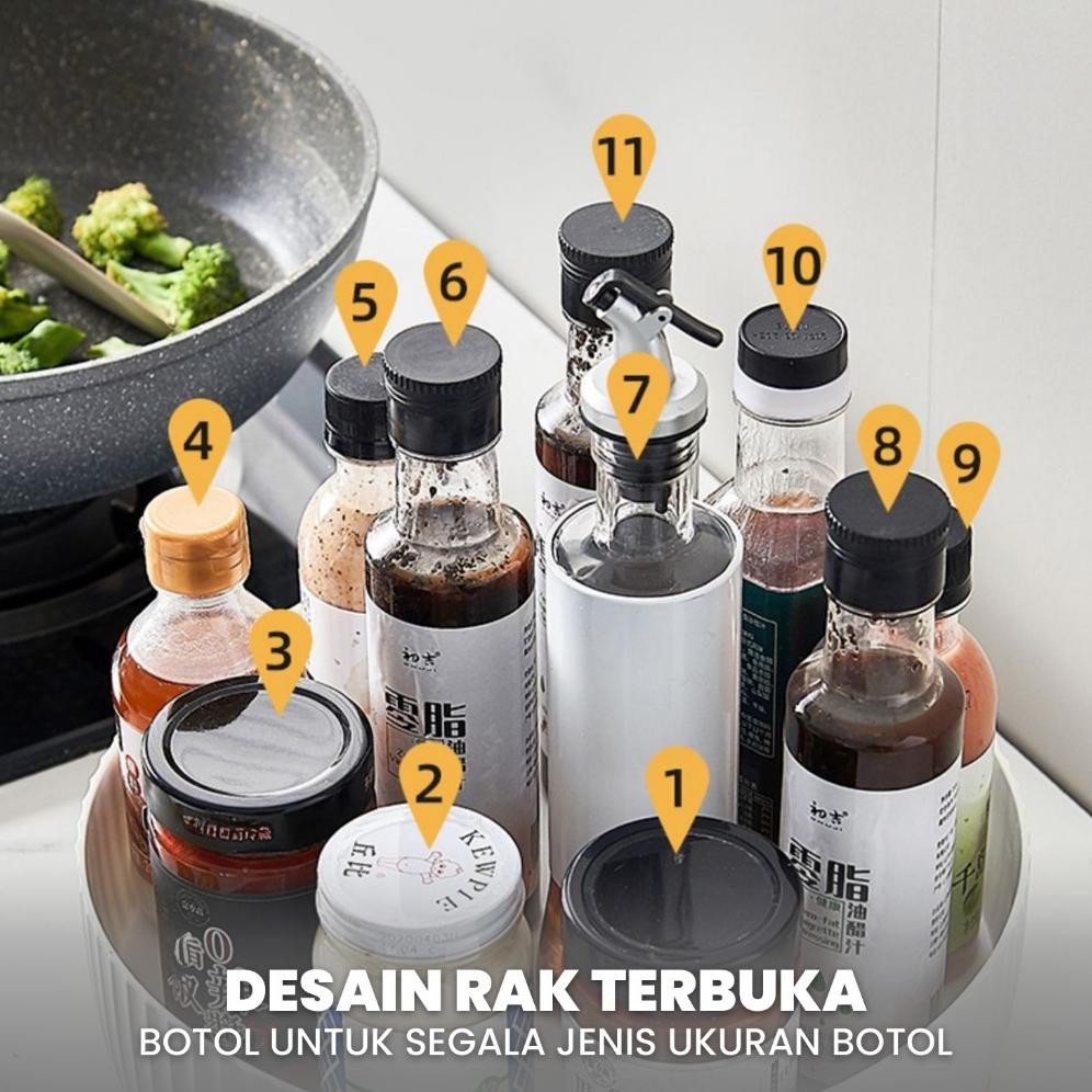 Bisa Cod Rak Penyimpanan Serbaguna/Wadah Botol Air Mineral C100 Wadah Buah/Rak Bumbu Dapur ||