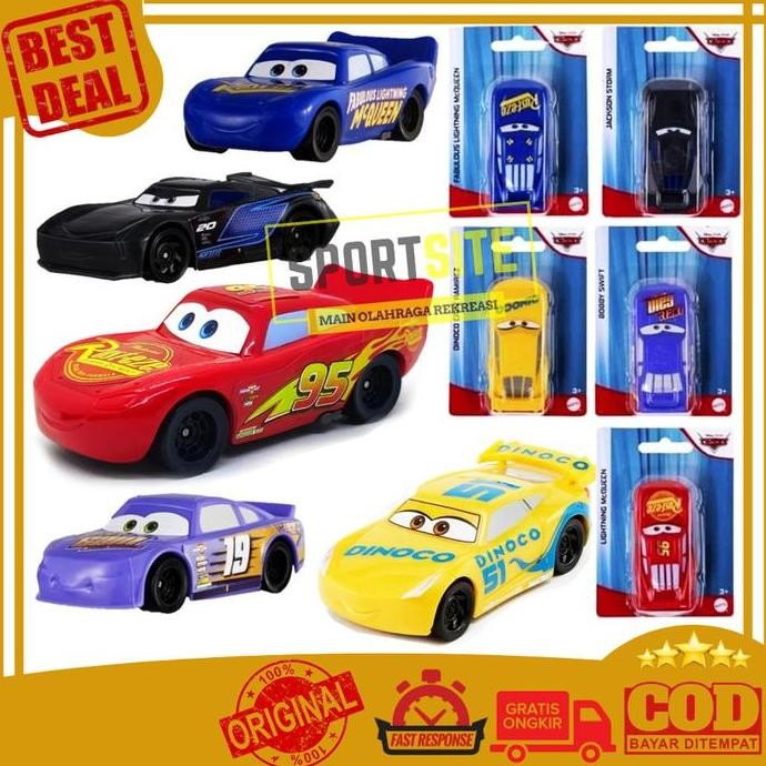 Disney Pixar Cars Value Pack Mainan Diecast Mobil McQueen Ori Mattel
