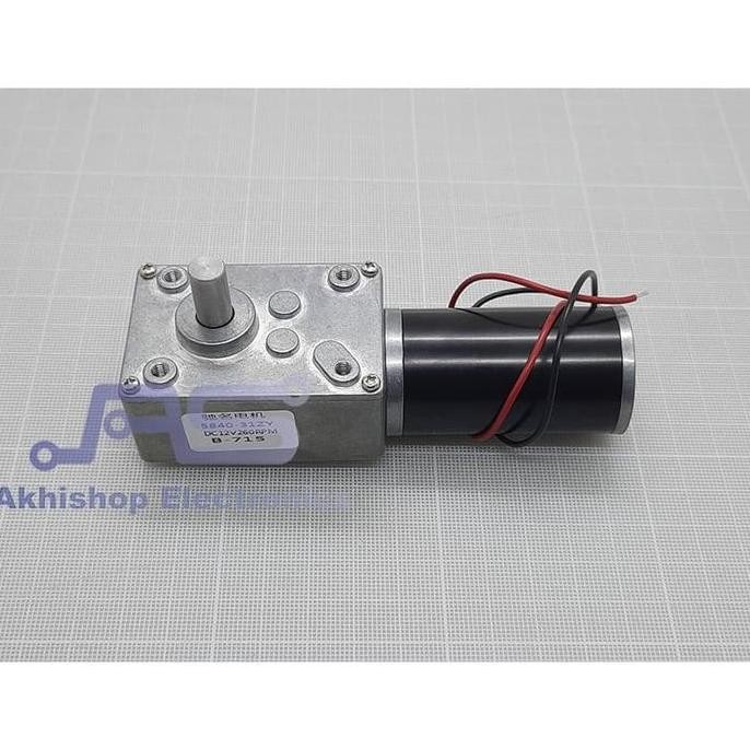 Permanent Magnet Worm Gear Motor DC 4058GW31ZY 12V 260RPM