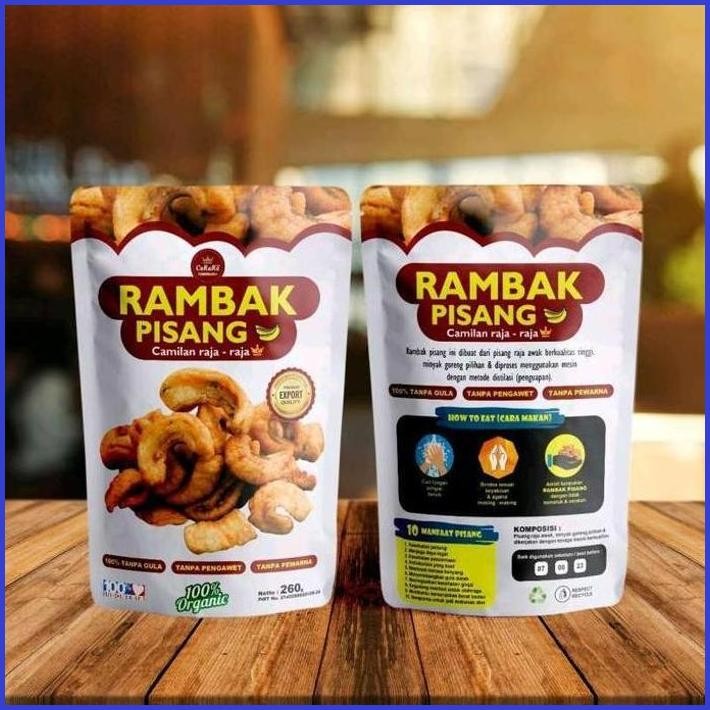 

CARARA RAMBAK PISANG / KERIPIK RAMBAK PISANG RENYAH 260GR