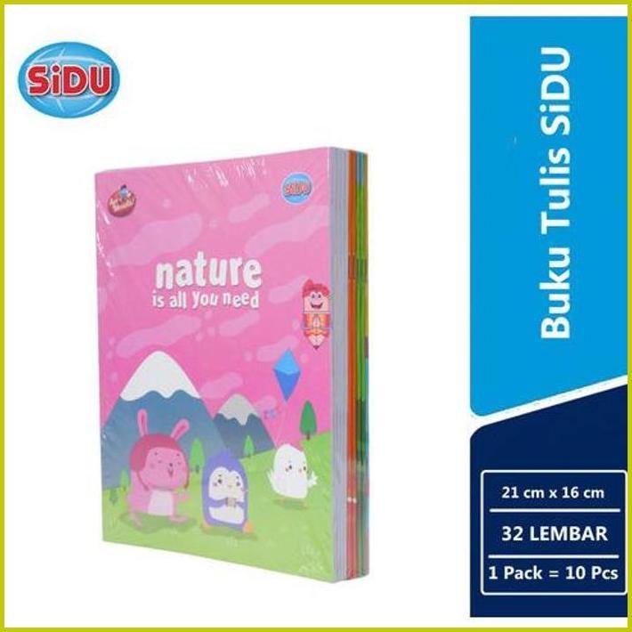 

BUKU TULIS SIDU 32 LEMBAR / 1PACK ( 10PCS ) BUKU TULIS SIDU 32LEMBAR