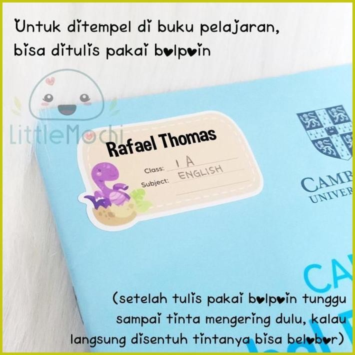 

ISI 36 PCS STICKER NAMA BUKU SEKOLAH CUSTOM / STICKER MATA PELAJARAN / STICKER MAPEL / STICKER NAMA ANAK / STIKER BUKU PELAJARAN