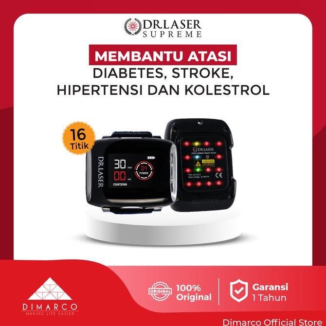 Dr Laser Supreme Terapi Kesehatan Jam Tangan Praktis Multispot