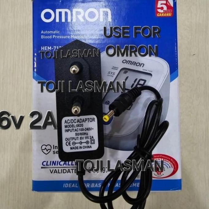 ADAPTOR COLOKAN ADAPTER CARGE CARGER CHARGER ALAT MESIN UKUR TENSIMETER OMRON HEM 8713 TENSI 6V DARA