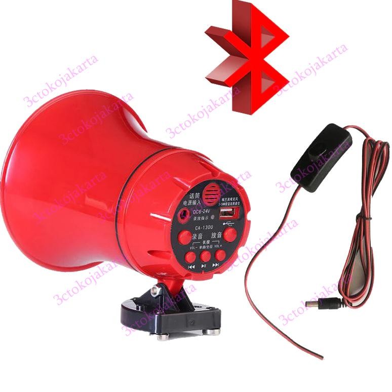 Speaker Toa Sirine Bisa Rekam Suara Merk  Ca-130Htu Suara Jernih Bluetooth Toa Keliling Motor Aki Re